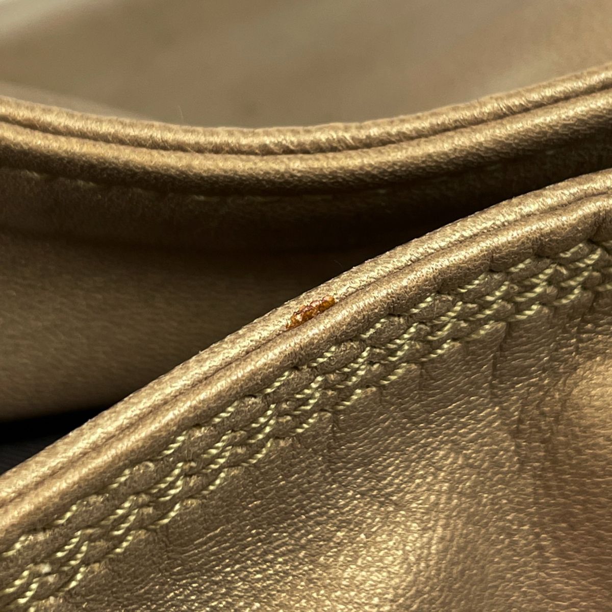 Loewe Nappa Aire Anagram Handbag Leather Gold — view 4