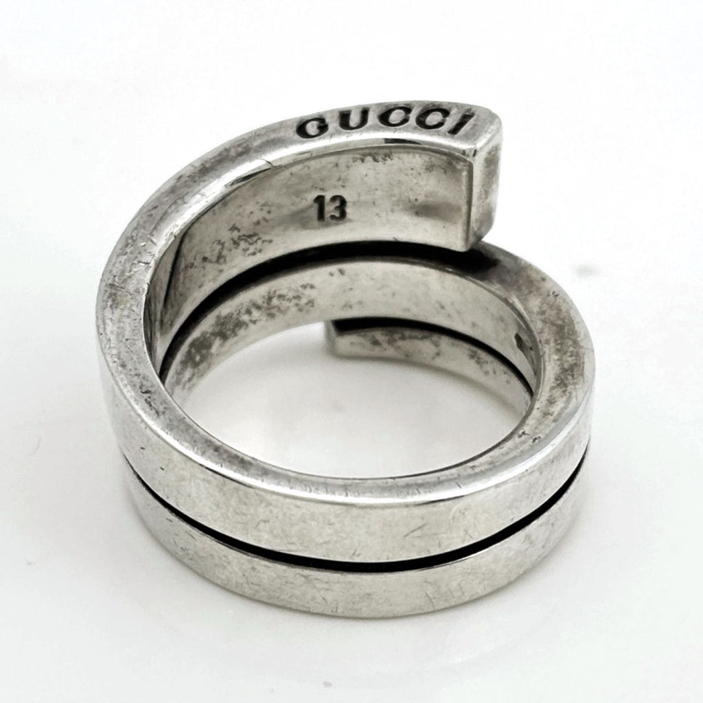 Gucci Snake Ring Logo Silver — view 4