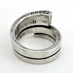 Gucci Snake Ring Logo Silver — view 4