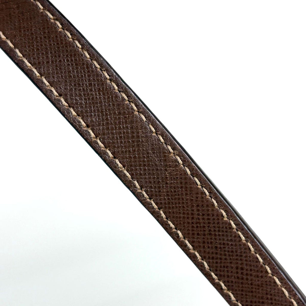 Prada Logo Tote 2-Way Shoulder Bag Nylon Brown — view 7