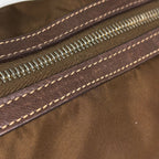 Prada Logo Tote 2-Way Shoulder Bag Nylon Brown — view 6