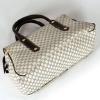 Celine Macadam Pattern Handbag White — view 2