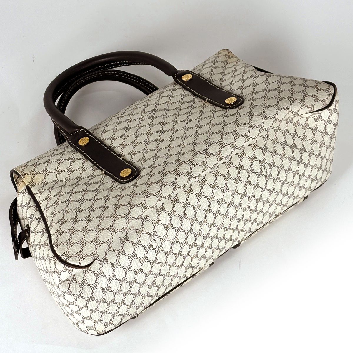 Celine Macadam Pattern Handbag White — view 2