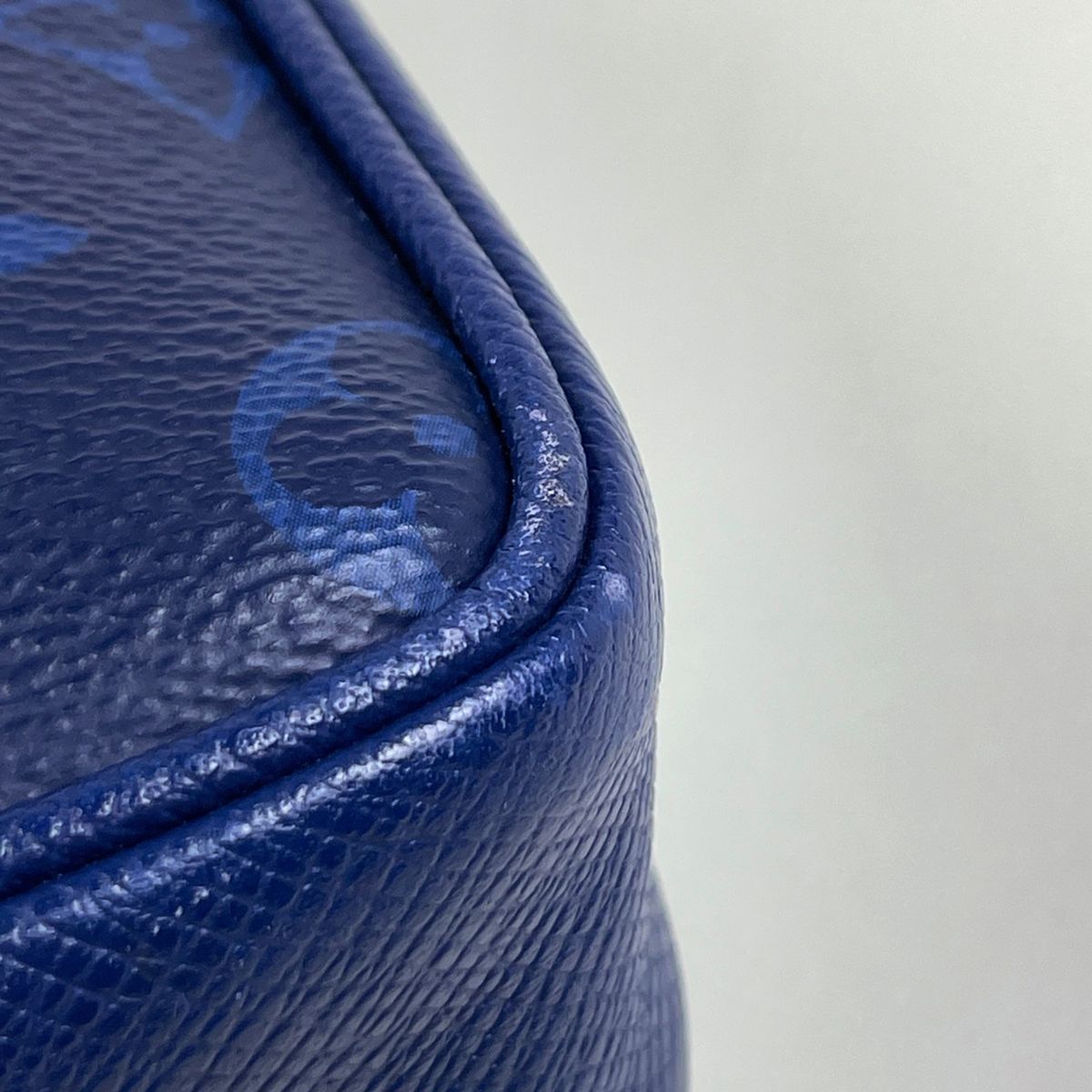 Louis Vuitton Outdoor Messenger PM Monogram Shoulder Bag Taigarama Cobalt — view 3