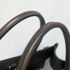 Gucci Leather Brown Logo Anniversary Tote — view 6