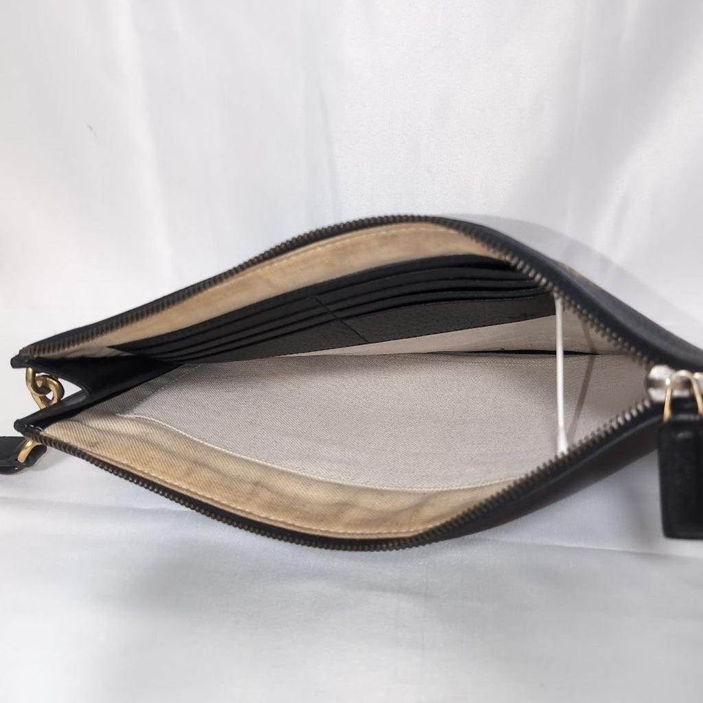 Gucci Leather Bi Black Clutch — view 6