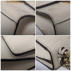 Gucci Leather Bi Star White Padlock Chain Shoulder Bag — view 7