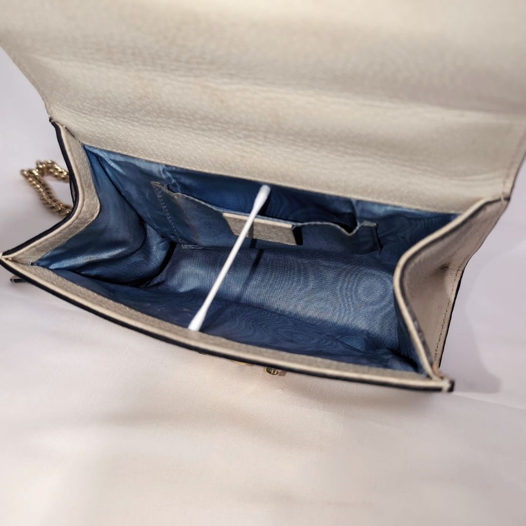 Gucci Leather Bi Star White Padlock Chain Shoulder Bag — view 9