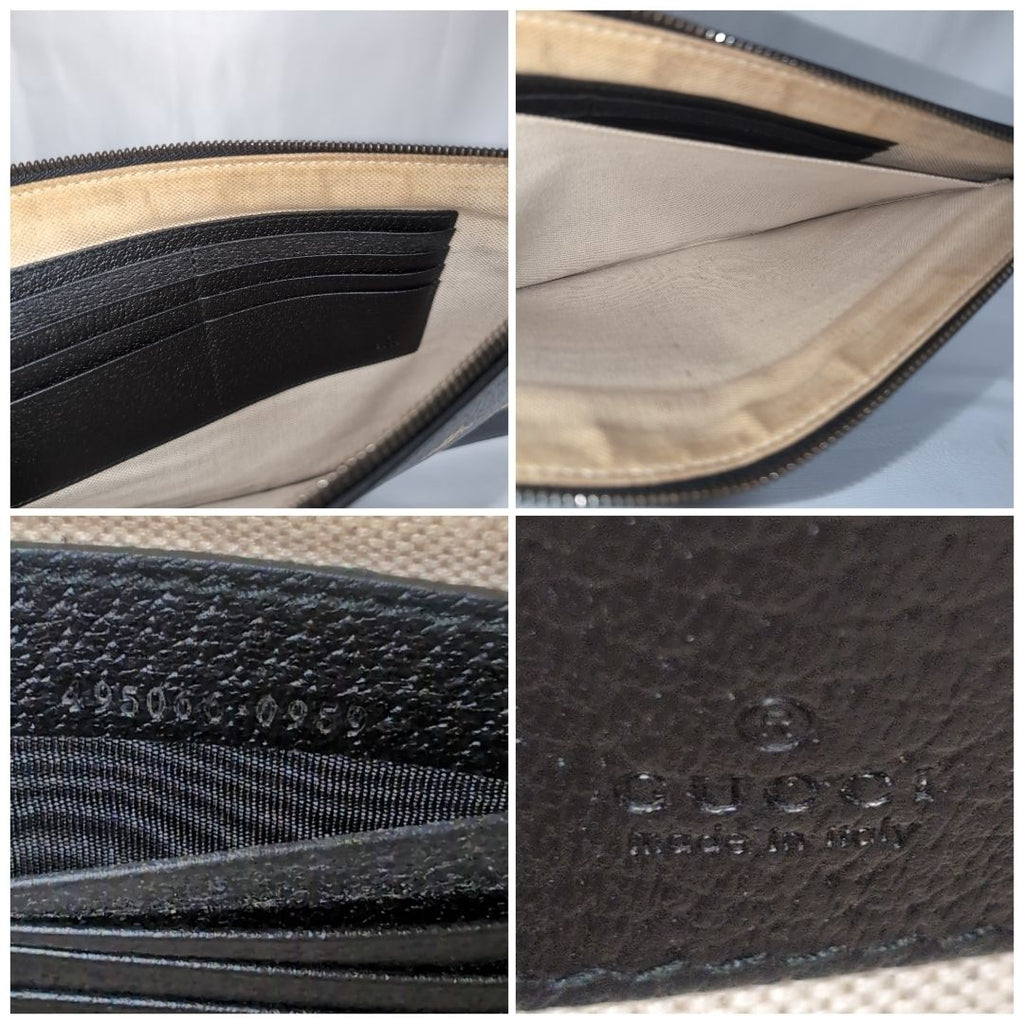 Gucci Leather Bi Black Clutch — view 7
