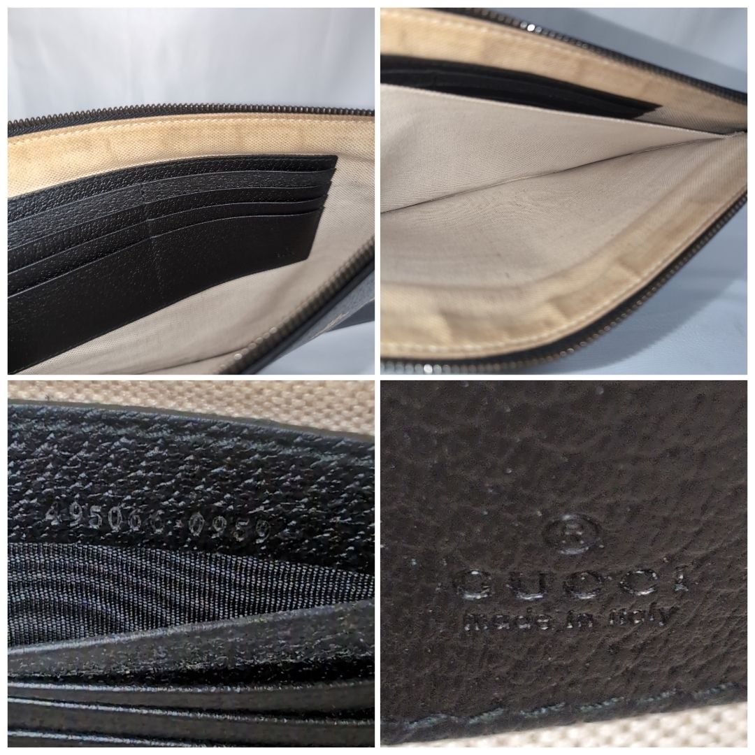 Gucci Leather Bi Black Clutch — view 7