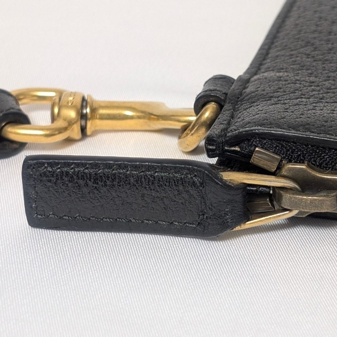 Gucci Leather Bi Black Clutch — view 4