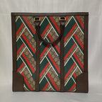 Gucci GG Supreme Chevron 2-Way Handbag Brown — view 2