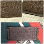Gucci GG Supreme Chevron 2-Way Handbag Brown — view 9