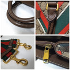 Gucci GG Supreme Chevron 2-Way Handbag Brown — view 6