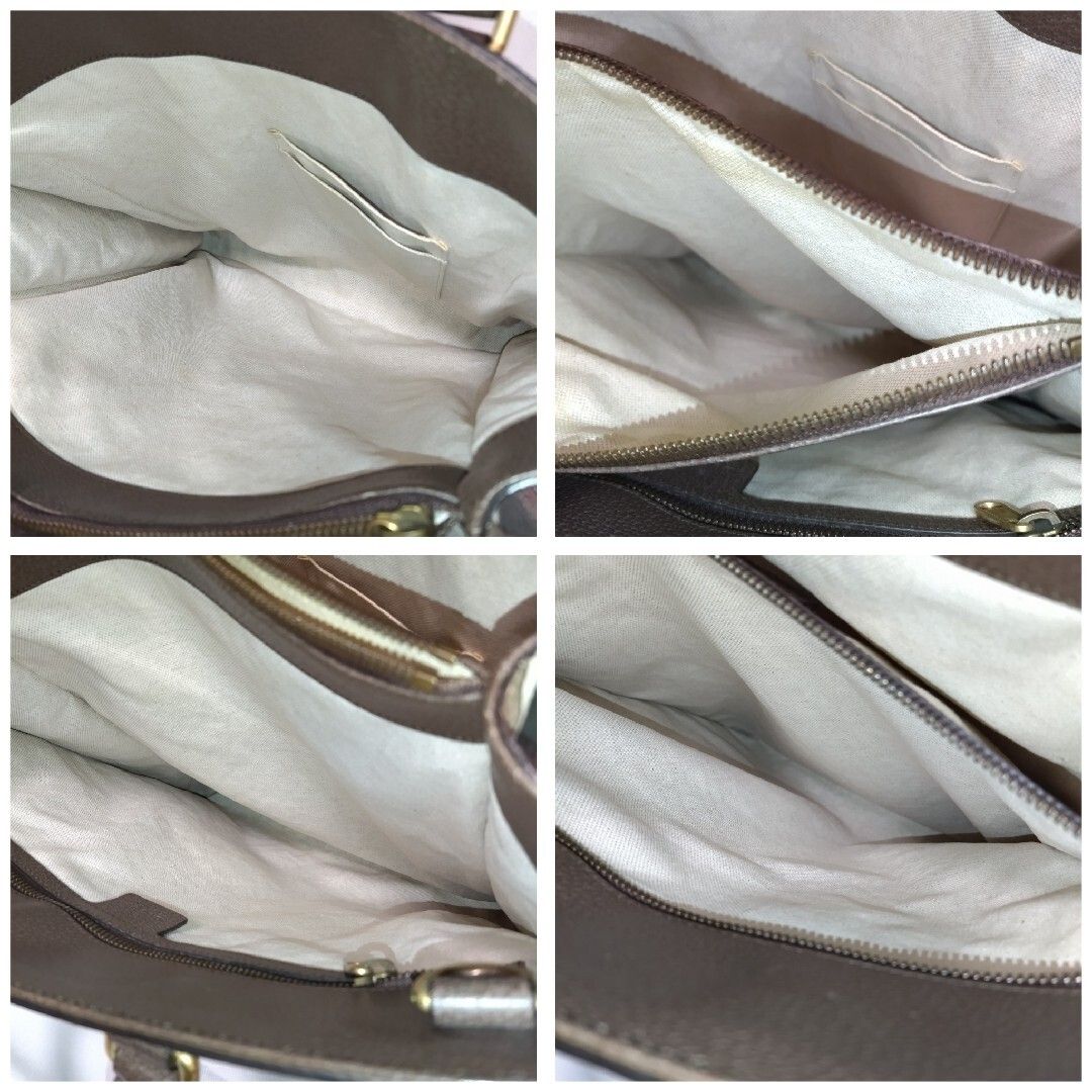 Gucci GG Supreme Chevron 2-Way Handbag Brown — view 8