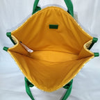 Gucci Children's Glider Straw Green Tote — view 9