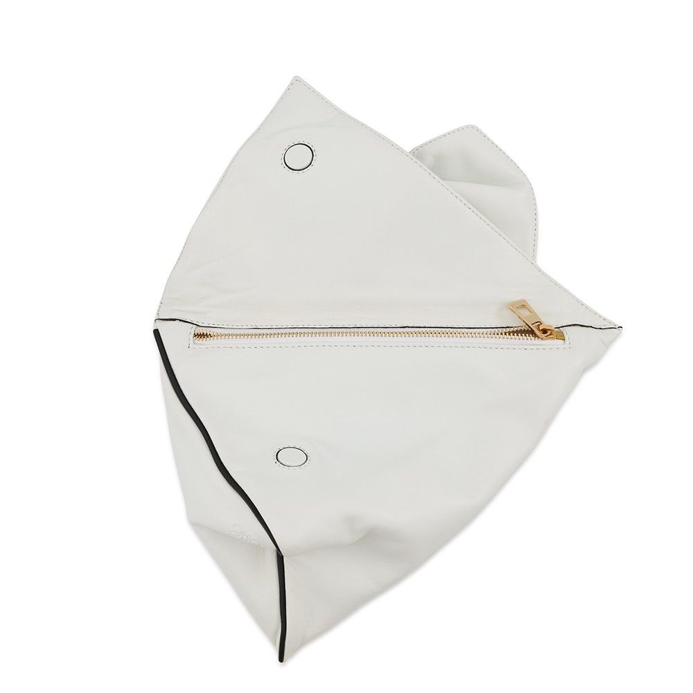 Loewe Clutch Ribbon Leather White — view 5