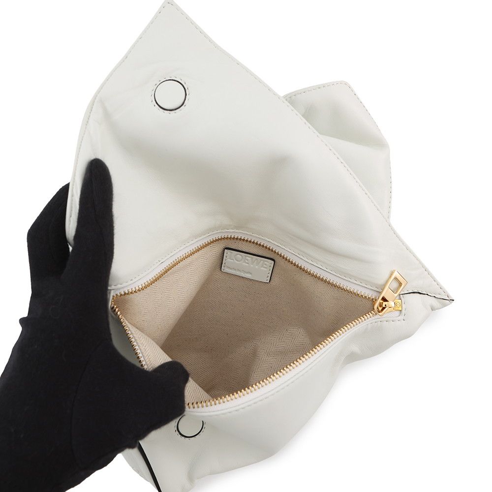 Loewe Clutch Ribbon Leather White — view 6