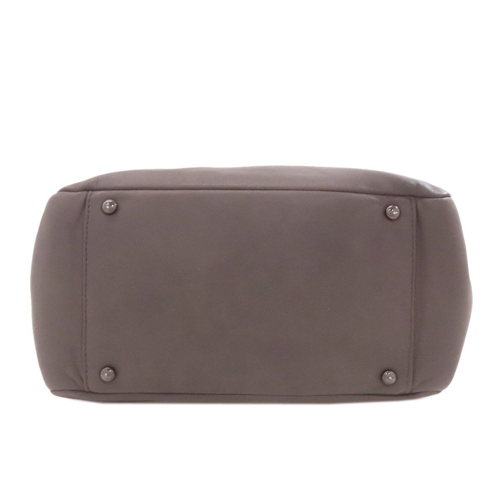 Chanel Chain Shoulder CC Logo Bag Lambskin Dark Gray — view 4