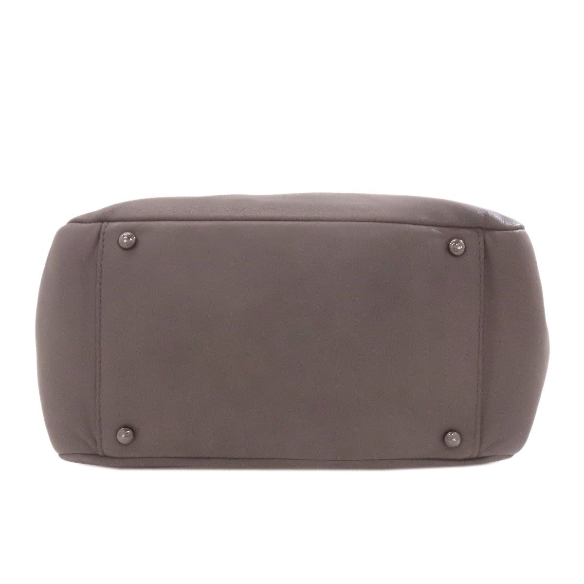 Chanel Chain Shoulder CC Logo Bag Lambskin Dark Gray — view 4