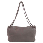 Chanel Chain Shoulder CC Logo Bag Lambskin Dark Gray — view 2