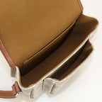 Celine Midi Amforco Triomphe Canvas Crossbody Shoulder Bag Leather — view 3