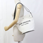 Saint Laurent Bucket Bag 2-Way Rive Gauche Faaaz Canvas — view 7