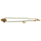 Dior Faux Pearl Flower Bracelet Gold — view 4
