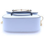 Gucci Horsebit Super Mini Leather Chain Shoulder Bag Blue — view 5