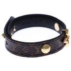 Louis Vuitton Bracelet Blooming Leather Brown — view 3