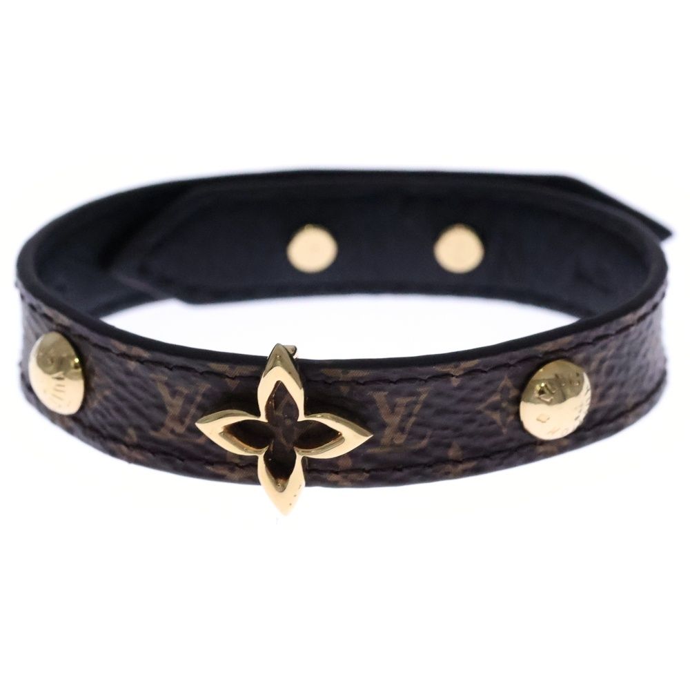 Louis Vuitton Bracelet Blooming Leather Brown — view 4