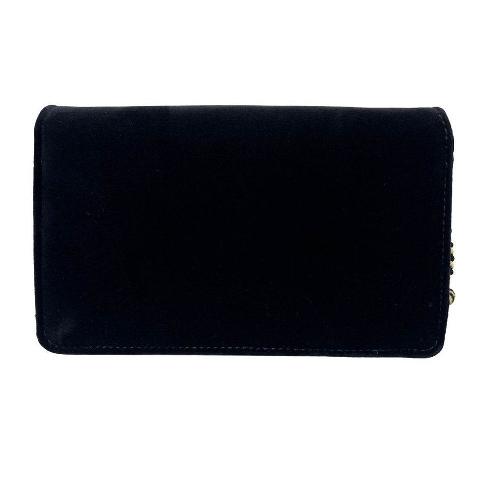 Gucci Shoulder Bag 2-Way Clutch Broadway Black Velvet Bag with Square — view 7