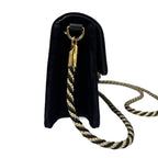 Gucci Shoulder Bag 2-Way Clutch Broadway Black Velvet Bag with Square — view 6
