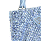 Prada Handbag Satin Blue Light — view 6