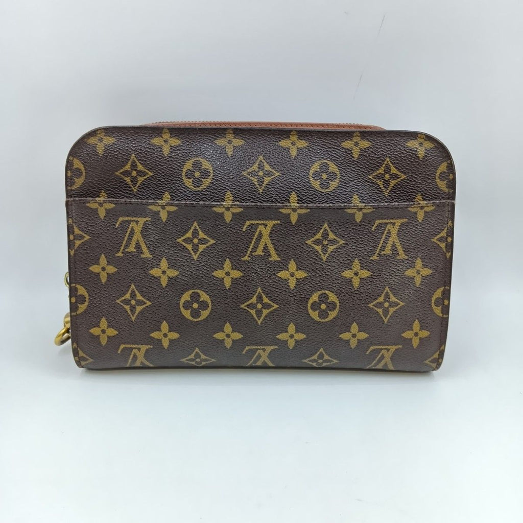 Louis Vuitton Monogram Orcee Second Bag Brown Pocket Sticky — view 2