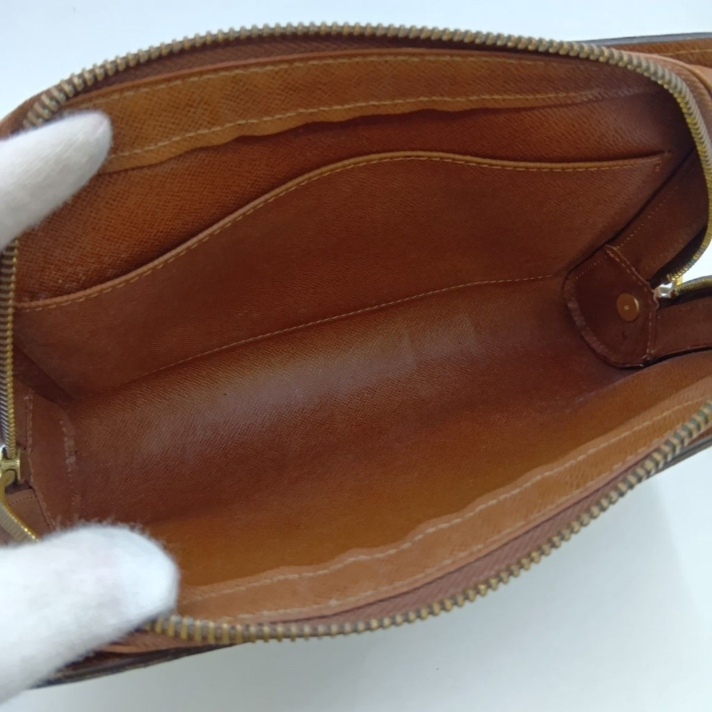 Louis Vuitton Monogram Orcee Second Bag Brown Pocket Sticky — view 6