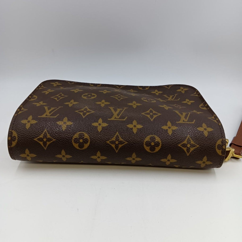 Louis Vuitton Monogram Orcee Second Bag Brown Pocket Sticky — view 3