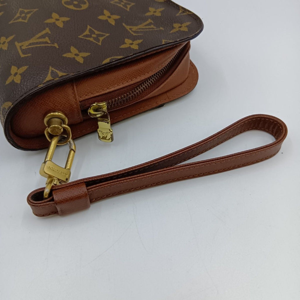 Louis Vuitton Monogram Orcee Second Bag Brown Pocket Sticky — view 4