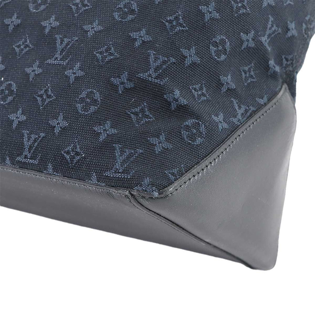 Louis Vuitton Monogram Mini Cabas Mezzo Personal Tote Blue Gold — view 8