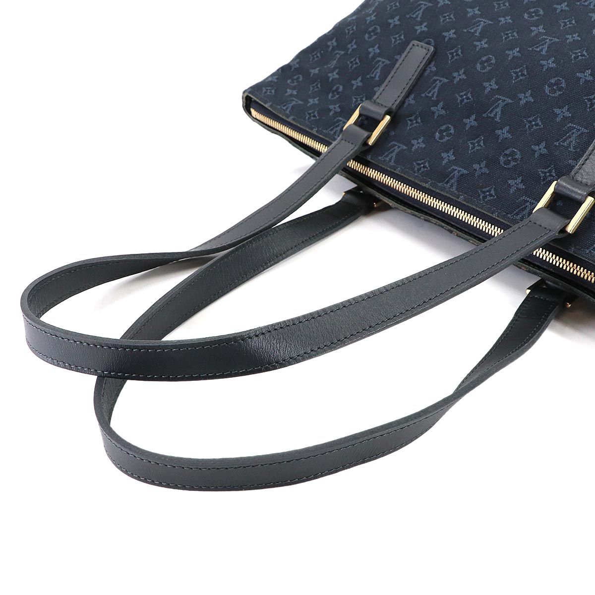 Louis Vuitton Monogram Mini Cabas Mezzo Personal Tote Blue Gold — view 5