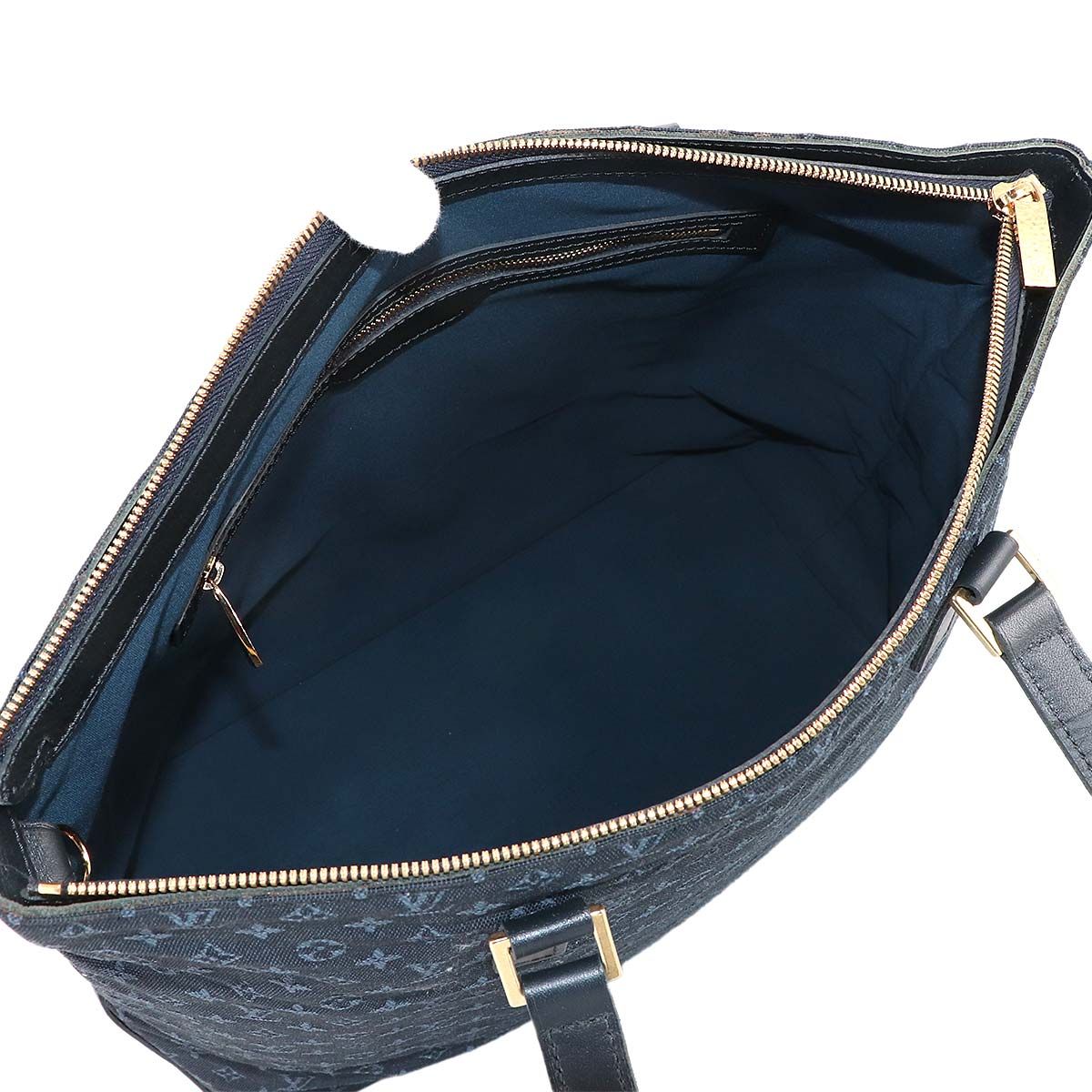 Louis Vuitton Monogram Mini Cabas Mezzo Personal Tote Blue Gold — view 6