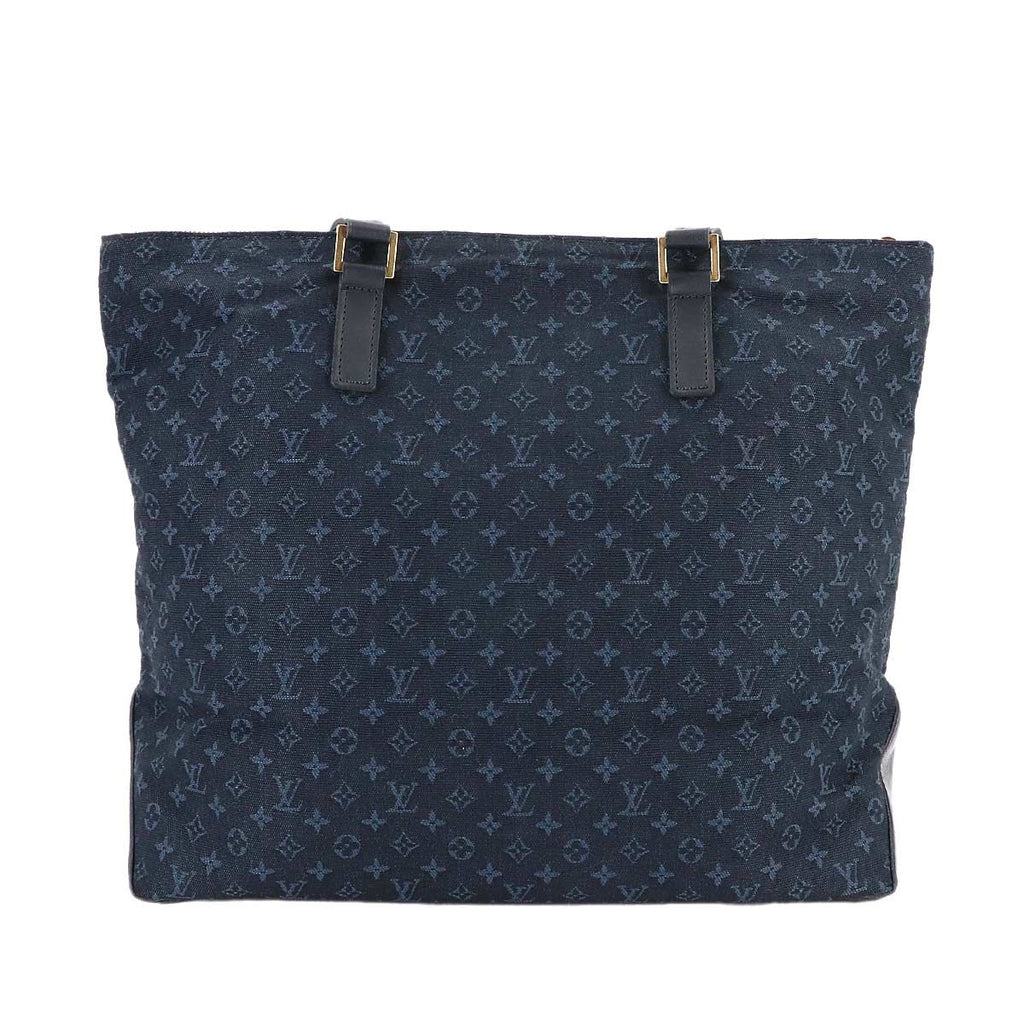 Louis Vuitton Monogram Mini Cabas Mezzo Personal Tote Blue Gold — view 2