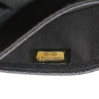 Chanel Card Case Business Holder Caviar Leather Black Silver Coco — view 8