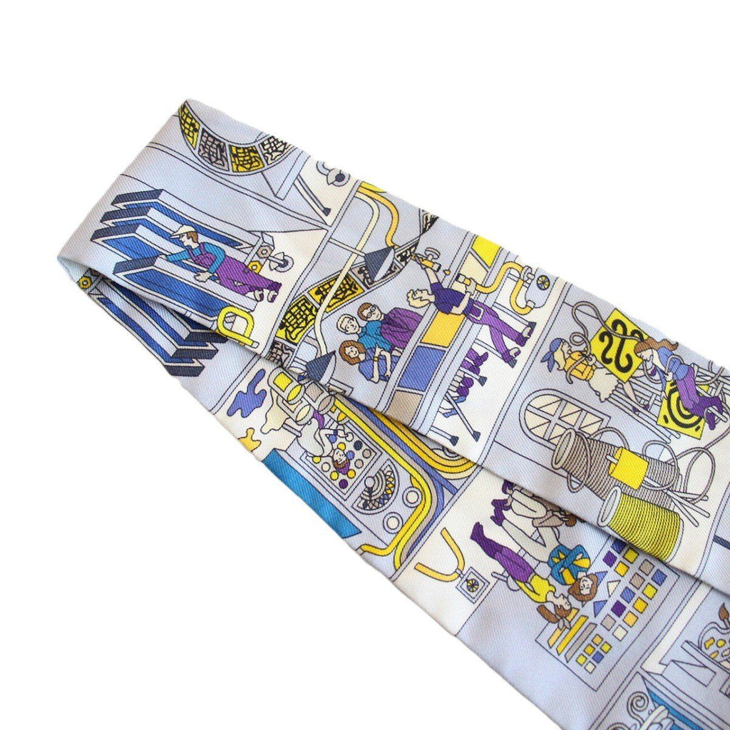 Hermes Twilly Maison de Carre Silk Blue — view 3