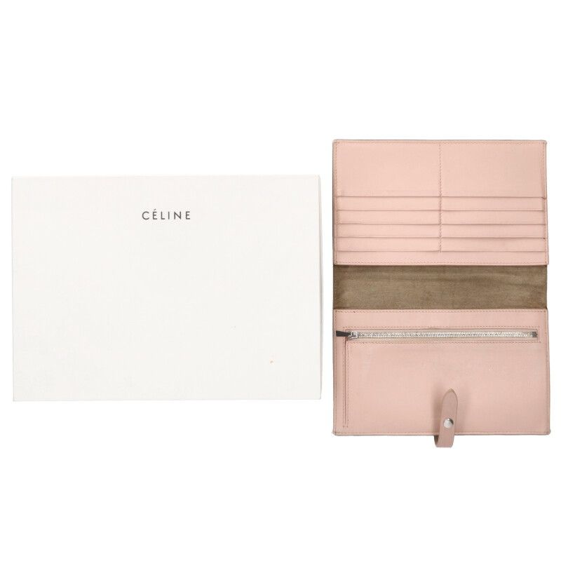 Celine Large Strap Wallet Beige Pink — view 3