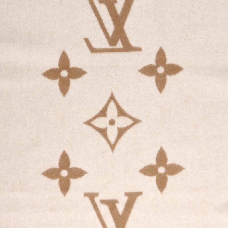 Louis Vuitton Reykjavik Gradient Cashmere Scarf Brown Beige — view 2