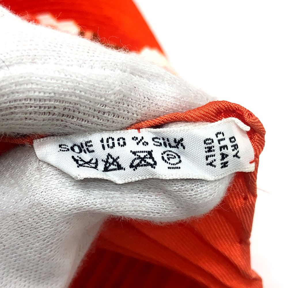 Hermes Scarf Smiles in Third Millenary Silk Orange — view 6