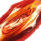 Hermes Scarf Smiles in Third Millenary Silk Orange — view 2