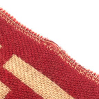 Fendi Scarf Zucca Pattern Wool Red Brown — view 6