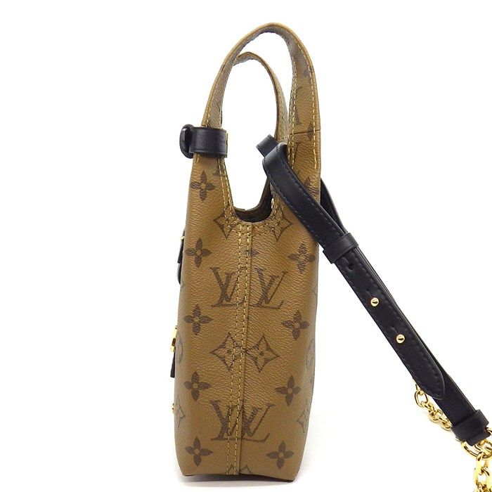 Louis Vuitton Shoulder Bag Atlantis BB Monogram Reverse Canvas Black — view 3